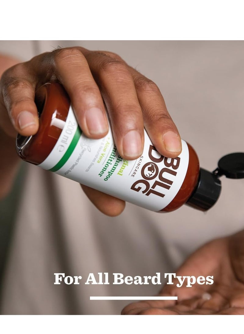 bulldog skincare Original Beard Shampoo & Conditioner + Aloe Vera 200ml  - Image 4