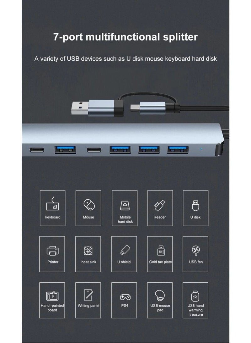 Multi-Port USB Splitter Computer Hub USB 3.0 USB 3.0 2.0 SD PD TF Ports for Lenovo Xiaomi Macbook Pro PC Multiport USB Hub 3.0 - Image 4
