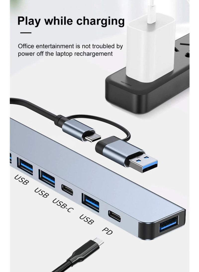Multi-Port USB Splitter Computer Hub USB 3.0 USB 3.0 2.0 SD PD TF Ports for Lenovo Xiaomi Macbook Pro PC Multiport USB Hub 3.0 - Image 3
