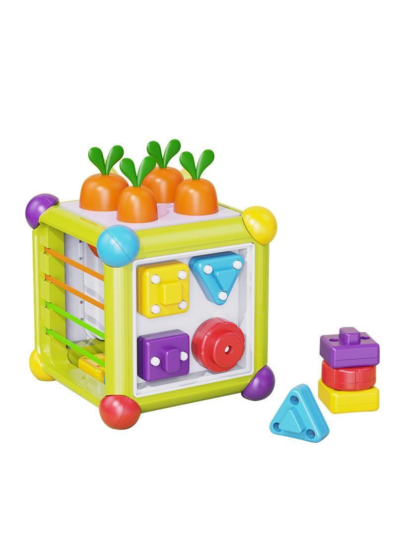 Puzzle early education box hexahedral radish color matching baby toy  - Image 2