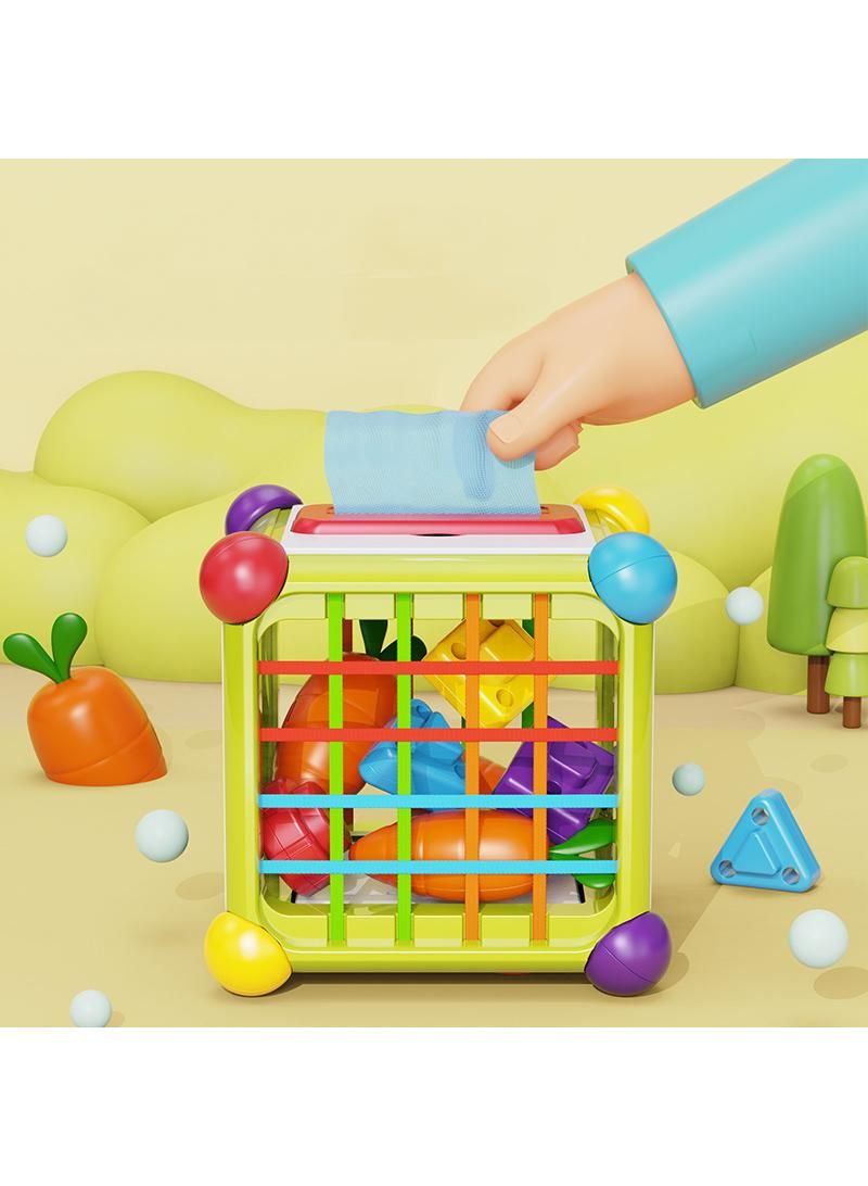 Puzzle early education box hexahedral radish color matching baby toy  - Image 3