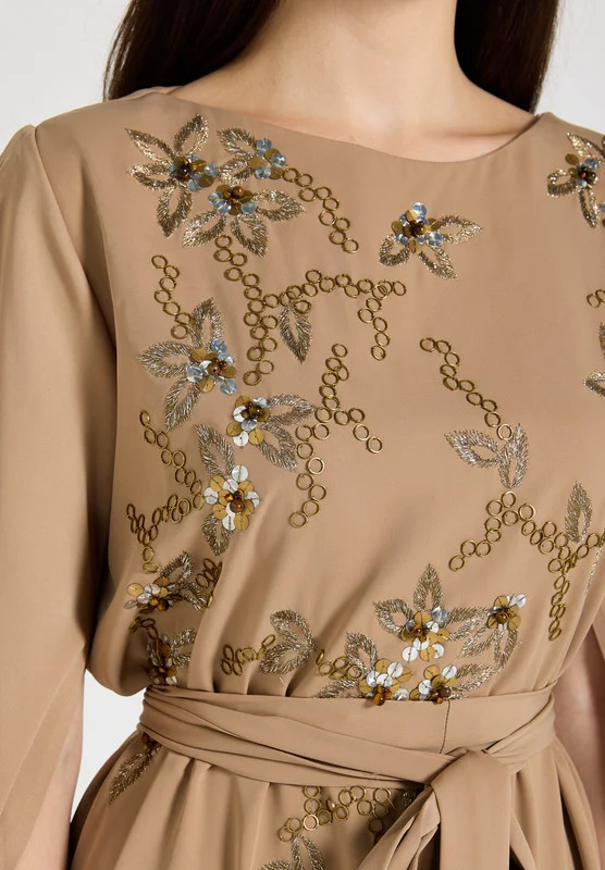 Amri Embroidered A-line Dress