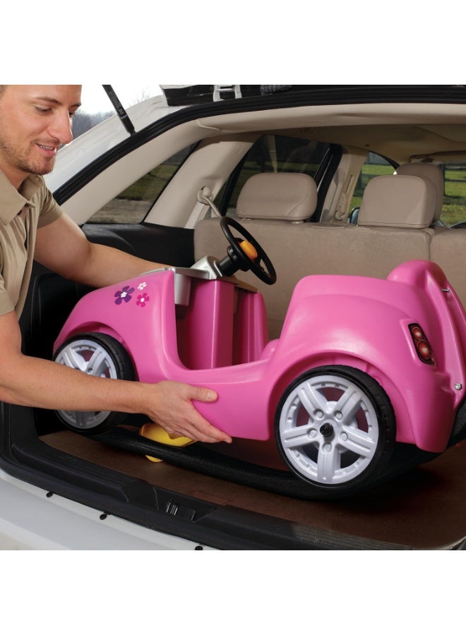 Step2 Whisper Ride II Pink 824200 – Toddler Push Car with Seat Belt & Cup Holders (Ages 18–48 Months) - Image 4
