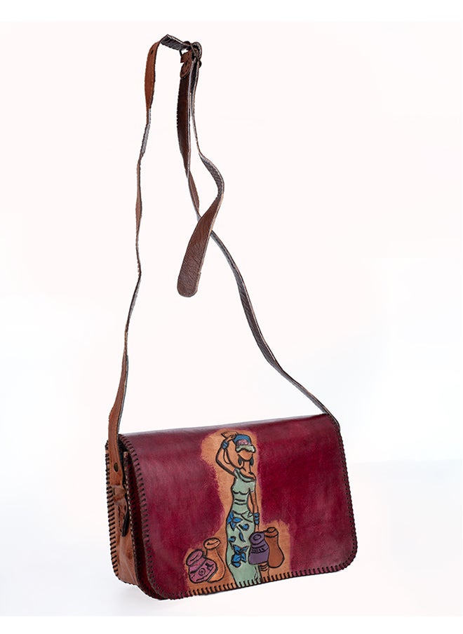 Sheer - Fashionable Leather Crossbody Bag - Image 1
