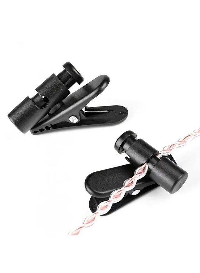 1 قطعة حامل كابل سماعة الأذن القابل للدوران، مثبت بلاستيكي على الباب، مشبط سماعة الرأس سهل التركيب - Image 2