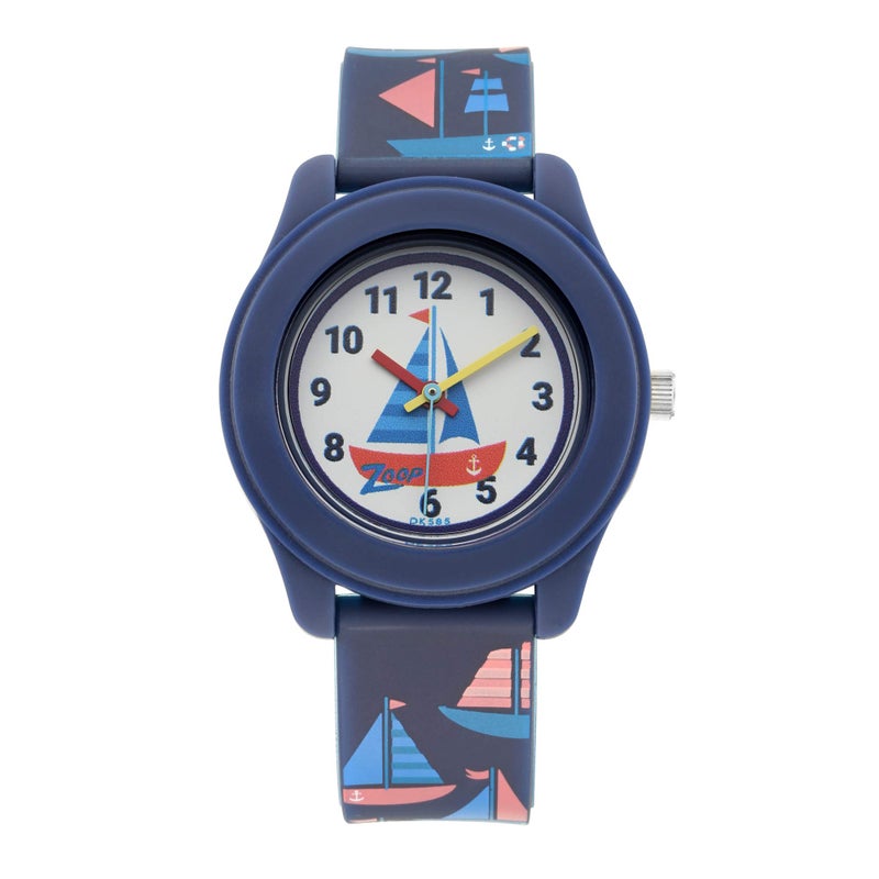 Zoop Silicone Analog White Dial Unisex-Child Watch-26019Pp01 - Image 5