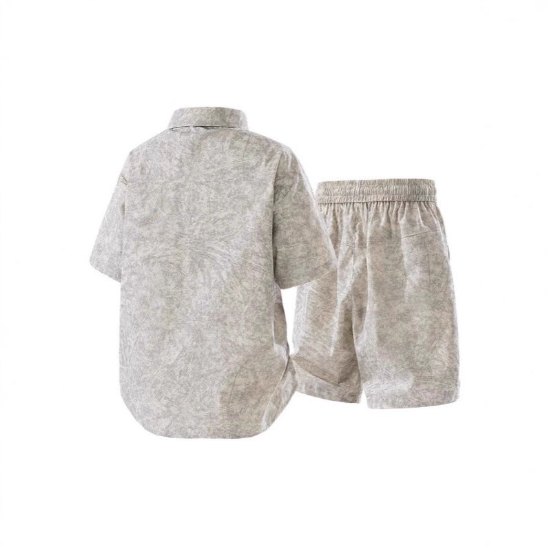 Men's Casual Tracksuit Set Short Sleeve Shorts 2-Piece - Image 2