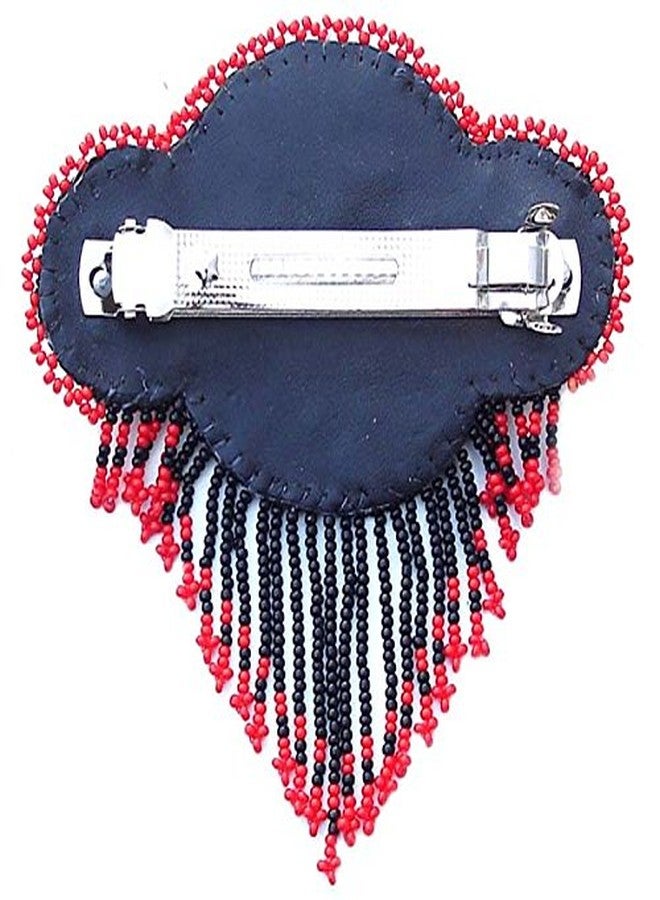 La vivia Handmade Beaded Indian Jewelery Hair Barrette, Seed Beads Native American Style Hair Clip for Women, Suitable for Different Occasions & Gifting. - Image 3