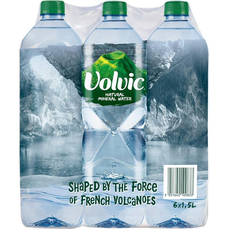 Volvic Natural Mineral Water 1.5L x 6 - Image 2