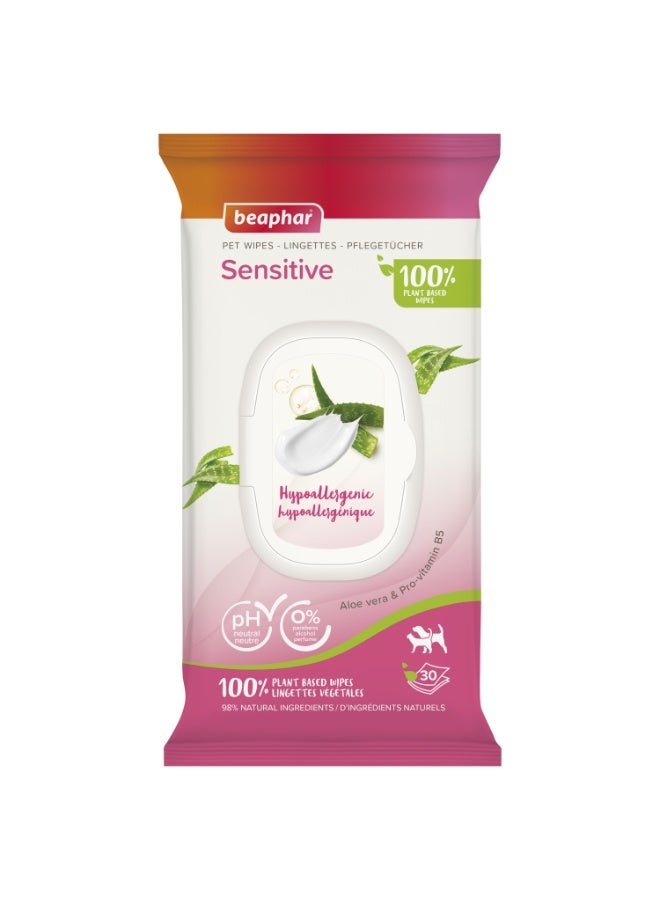 بيفار مناديل الحيوانات الأليفة الحساسة (30 منديلًا) - Image 1