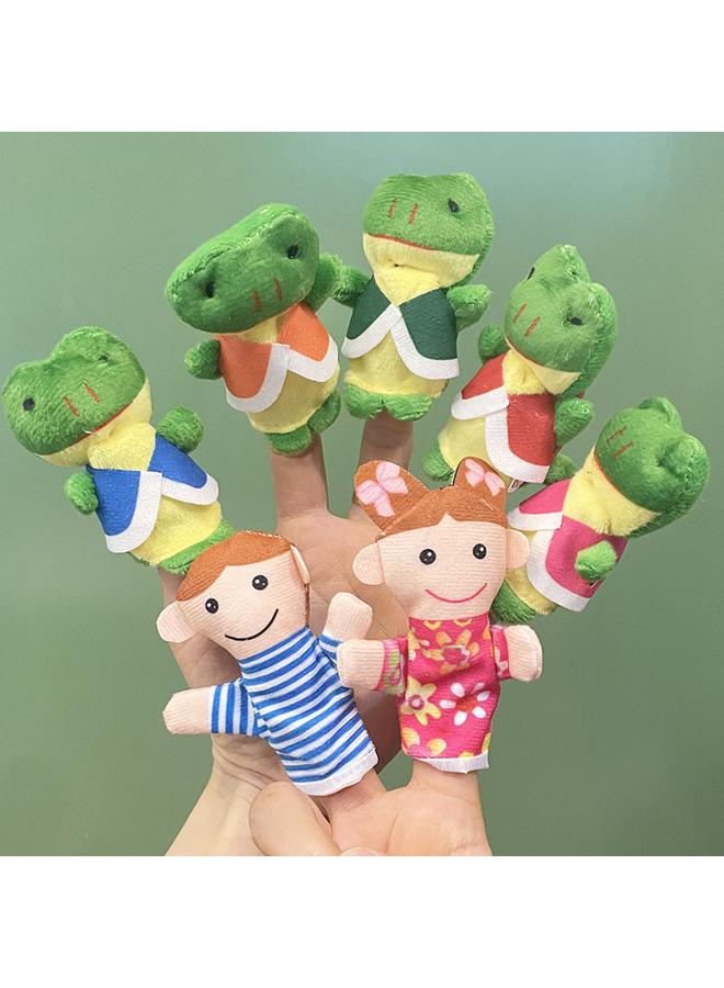 Bluejw 2025 Cross-border New Cartoon Animal Plush Toy Finger Doll Baby Soothing Finger Doll Panda Rabbit - Image 4