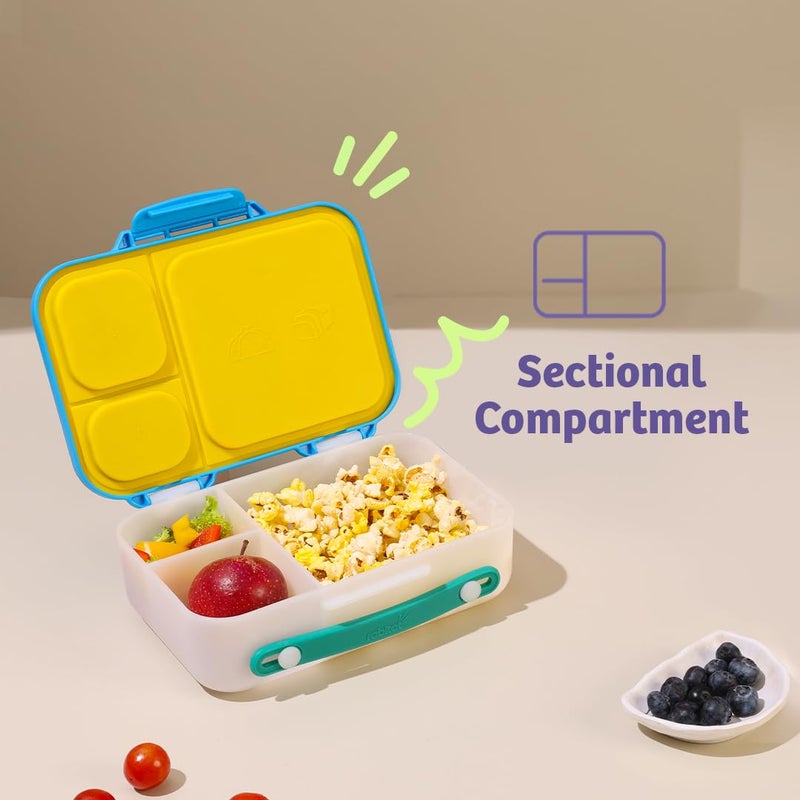 Rabitat MUNCHBEE Bento Lunch Box Sizzle | 2 Years Brand Warranty | Tiffin Box for School Kids | Lunch Box for Kids Girls | Tiffin Box for School | ISI Certified | 1000 ml - Image 2
