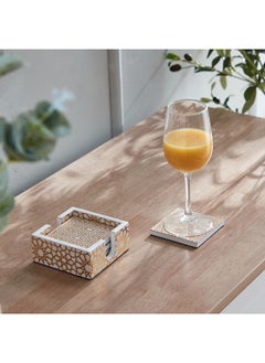 Home Box Armaya 4-Piece Zellige Print Coaster Set 10 x 4 x 10 cm  - Image 1