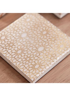Home Box Armaya 4-Piece Zellige Print Coaster Set 10 x 4 x 10 cm  - Image 4
