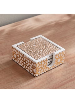 Home Box Armaya 4-Piece Zellige Print Coaster Set 10 x 4 x 10 cm  - Image 2