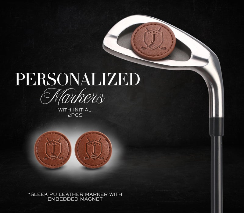 CybGene Golf Gifts for Men, Women with Initials, Personalized Golf Set Gift for Golfers, Cool Accessories for Golfers on Birthday and Christmas - Image 4