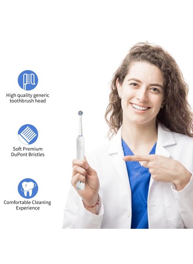 TINGOX Replacement Toothbrush Heads for Oral B Braun, 8 Pack Professional Electric Toothbrush Heads, Precision Clean Brush Heads Refill Compatible with Oral-B 7000/Pro 1000/9600/ 5000/3000/8000 (8pack) - Image 2