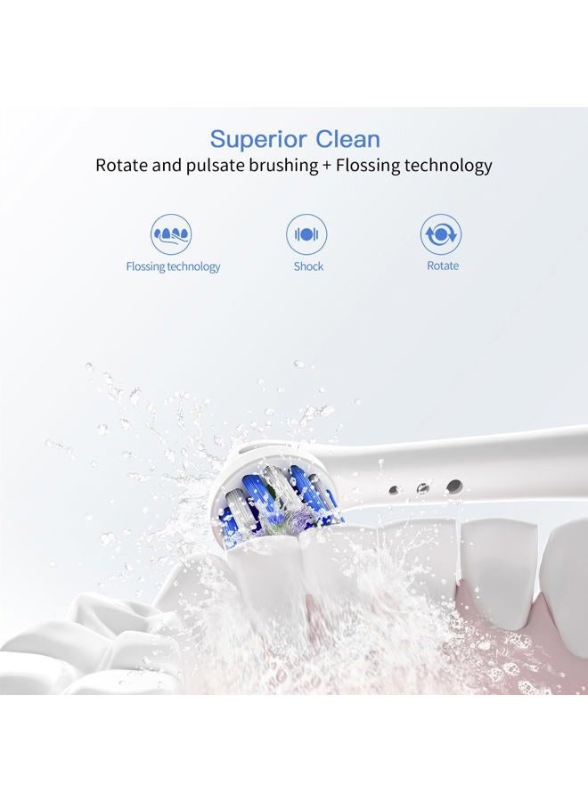 TINGOX Replacement Toothbrush Heads for Oral B Braun, 8 Pack Professional Electric Toothbrush Heads, Precision Clean Brush Heads Refill Compatible with Oral-B 7000/Pro 1000/9600/ 5000/3000/8000 (8pack) - Image 5