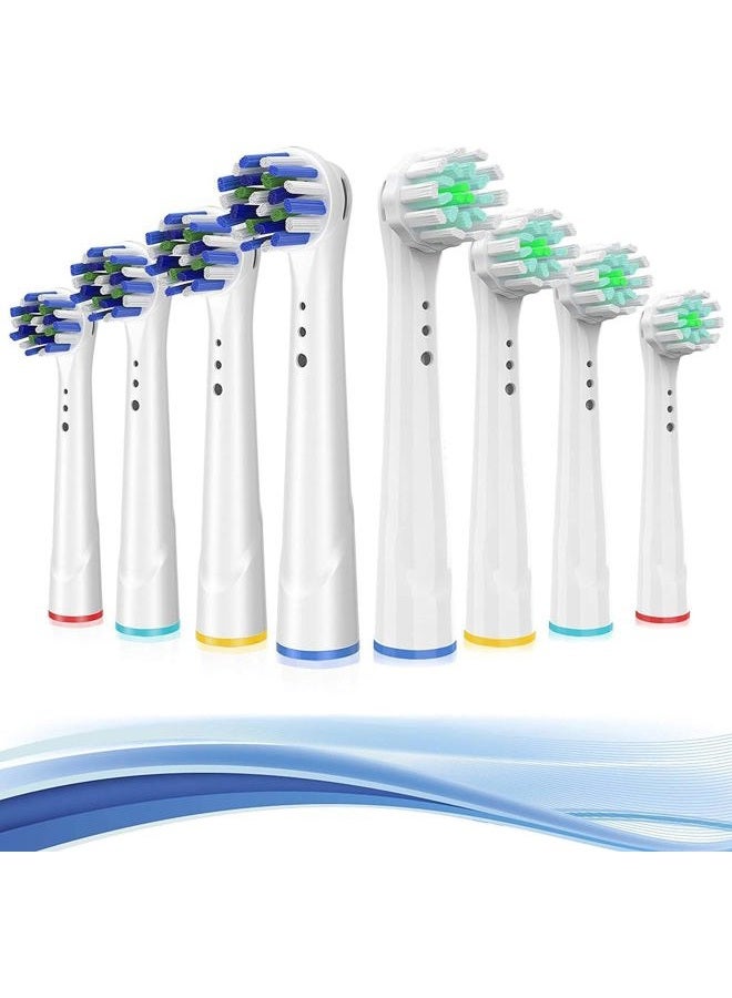TINGOX Replacement Toothbrush Heads for Oral B Braun, 8 Pack Professional Electric Toothbrush Heads, Precision Clean Brush Heads Refill Compatible with Oral-B 7000/Pro 1000/9600/ 5000/3000/8000 (8pack) - Image 1