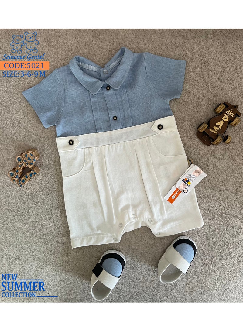 seineour gentel - Overall outfit Baby with shoes, excellent material,Off white colour from seineour gentel. - Image 1