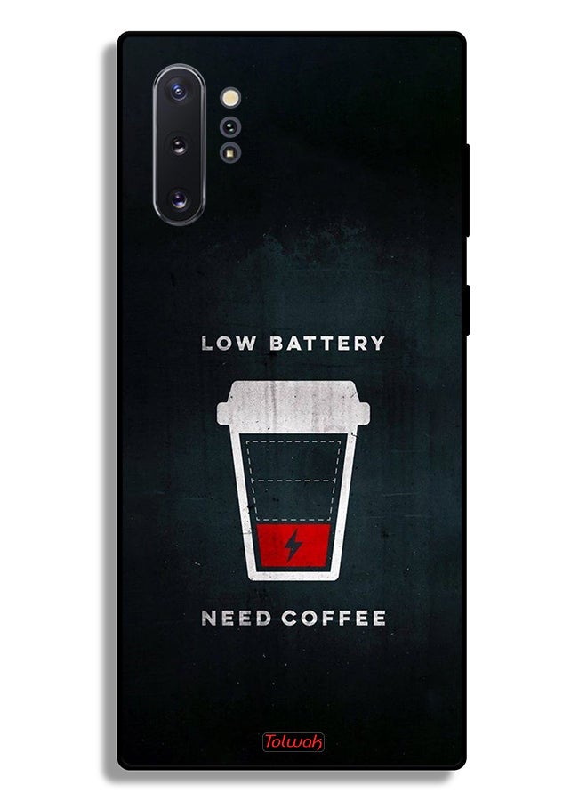 Tolwak غطاء حماية لهاتف Samsung Galaxy Note 10 Plus 5G - بطارية منخفضة - بحاجة إلى قهوة - Image 2
