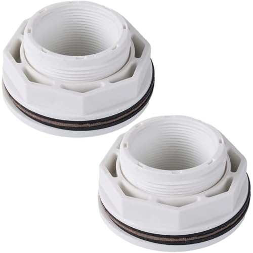TonGass (2-Pack) 1 1/2" Above Ground Pool Inlet Return Fitting with Locknut Gasket Famale Inlet Pipe (FIP) Thread Exact Replacement for Hayward SP1023 Swimming Pool Replacement Inlets Return Fitting - Image 1