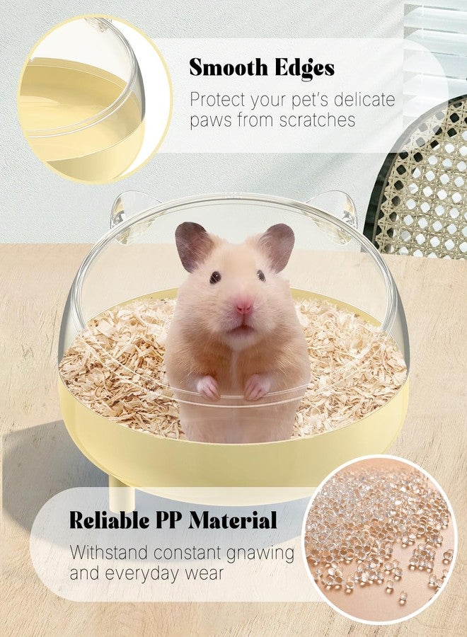 Pawfly Hamster Sand Bath Container, Hamster Sand Bath Box, Hamster Bathtub, Hamster Bathroom, Hamster Toilet, Plastic Dust Bath for Dwarf Hamsters, Syrian Hamsters, Mice, Gerbils & Small Animals - Image 4