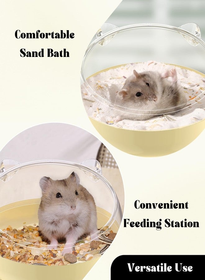 Pawfly Hamster Sand Bath Container, Hamster Sand Bath Box, Hamster Bathtub, Hamster Bathroom, Hamster Toilet, Plastic Dust Bath for Dwarf Hamsters, Syrian Hamsters, Mice, Gerbils & Small Animals - Image 3