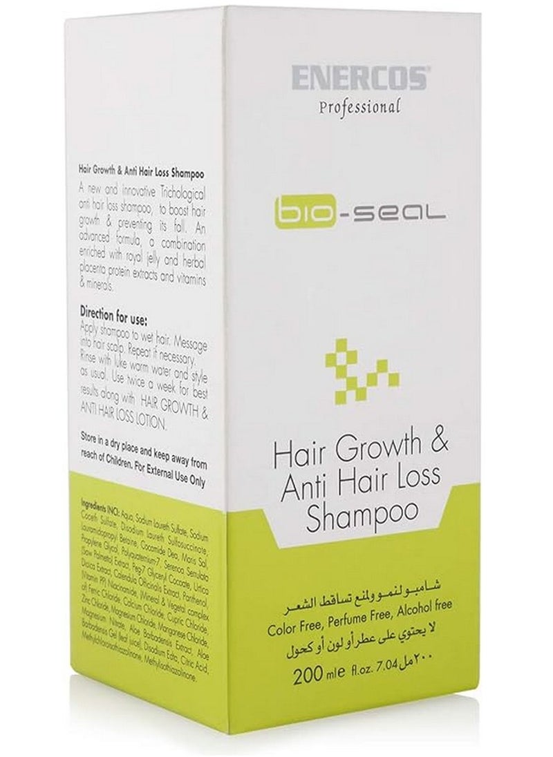 ENERCOS PROFESSIONAL - Bio Seal Hair Growth And Anti Hair Loss Shampoo 200 ML - Image 1