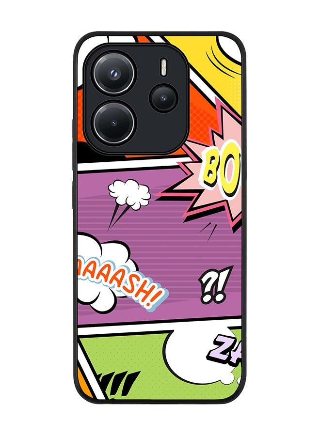 Stylizedd For Xiaomi Redmi Note 14 4G 4G Case,Slim fit Camera Protection, Shockproof Thin Phone cover  - Comic Strip - Image 1