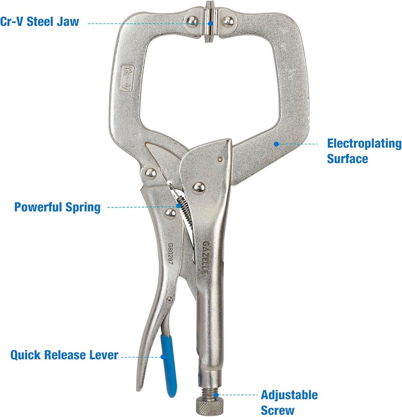 Gazelle 11 In. C-Clamp Locking Plier - Image 4