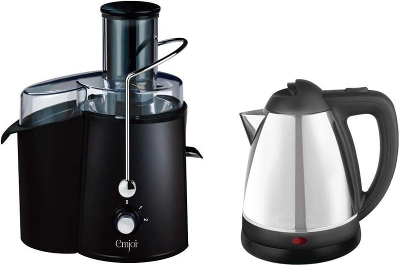 EMJOI Power Juicer, 700 W, Black, Uepj-185B, Stainless Steel Material - Image 1