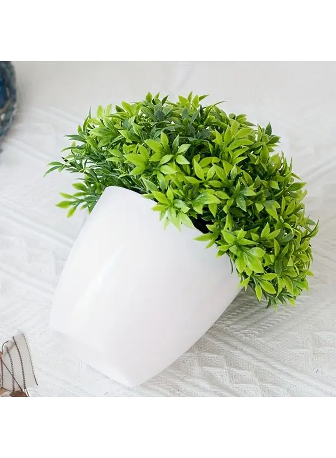 نبات عشب الخيزران الصناعي في أصيص لتزيين المنزل وحفلات الزفاف والحديقة - Image 4