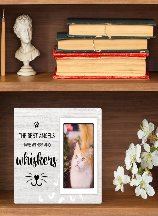 Milcier Cat Memorial Gifts for Loss of Cat, Pet Memorial Picture Frame 10x8 inch, Cat Loss Sympathy Gift for Women, Family, Lost of Cat Memorial Frame, for 4x6 inch Photo - Image 5