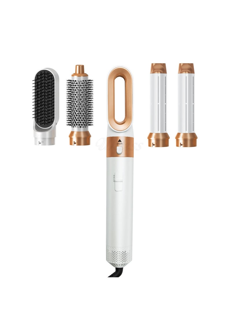 Five-in-One Hot Air Comb, Multifunctional Negative Ion Hair Dryer, Automatic Hair Curler, Straight Hair Dryer. Hair Dryer Styler Ideal for All Hairstyle - Image 2