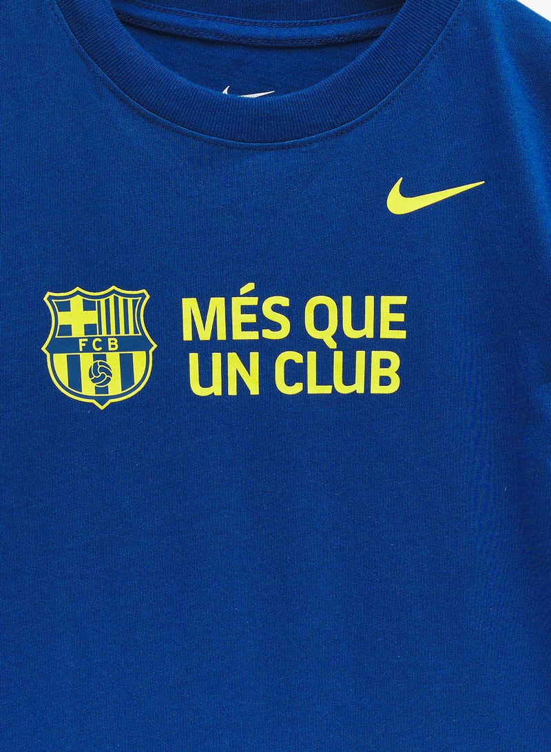 Nike Youth Fc Barcelona Club T-Shirt - Image 3
