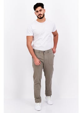 Robe Di Kappa Men Wide Fit Solid Chino Pants, Grey Paloma  - Image 4