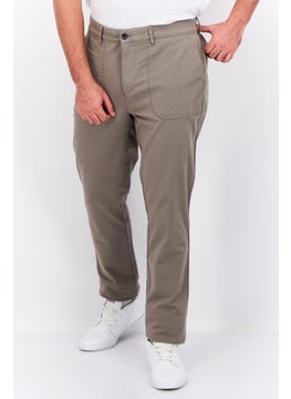 Robe Di Kappa Men Wide Fit Solid Chino Pants, Grey Paloma  - Image 1