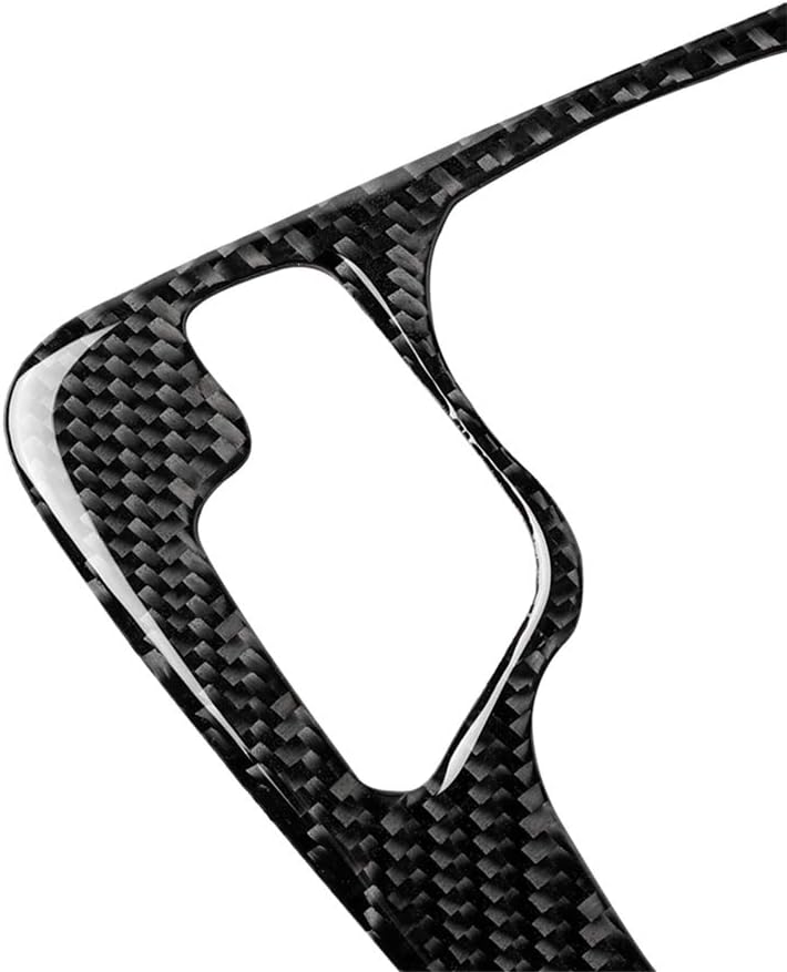 cheekyglo 4PCS Cron Fiber Sticker Film, Car Ger Shift Pnel Console - Left Hnd Drive Decl Decortion Fit for MW3 Series E46 1998-2005-4 Pieces - Image 1