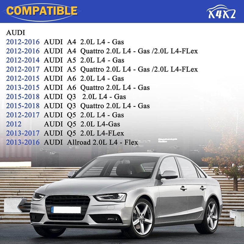 X4XZ PCV Valve Engine Crankcase Vent Valve Oil Separator with Breather Hose Kit for Audi 2012-2018 - Image 2