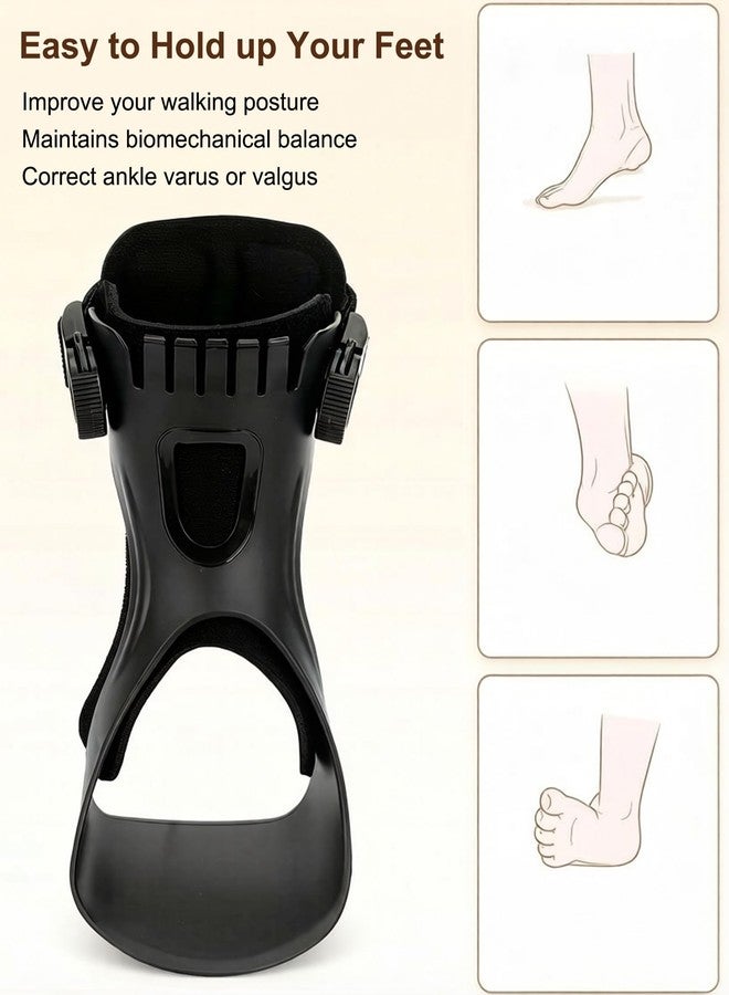 Furlove AFO Foot Drop Brace AFO Brace Drop Foot Orthosis for Hemiplegia Stroke Varus Foot Drop Improve Walking Gait, Effective Relieve Pain for Walking with Shoes, Lightweight & Invisible (Large, Right foot) - Image 3