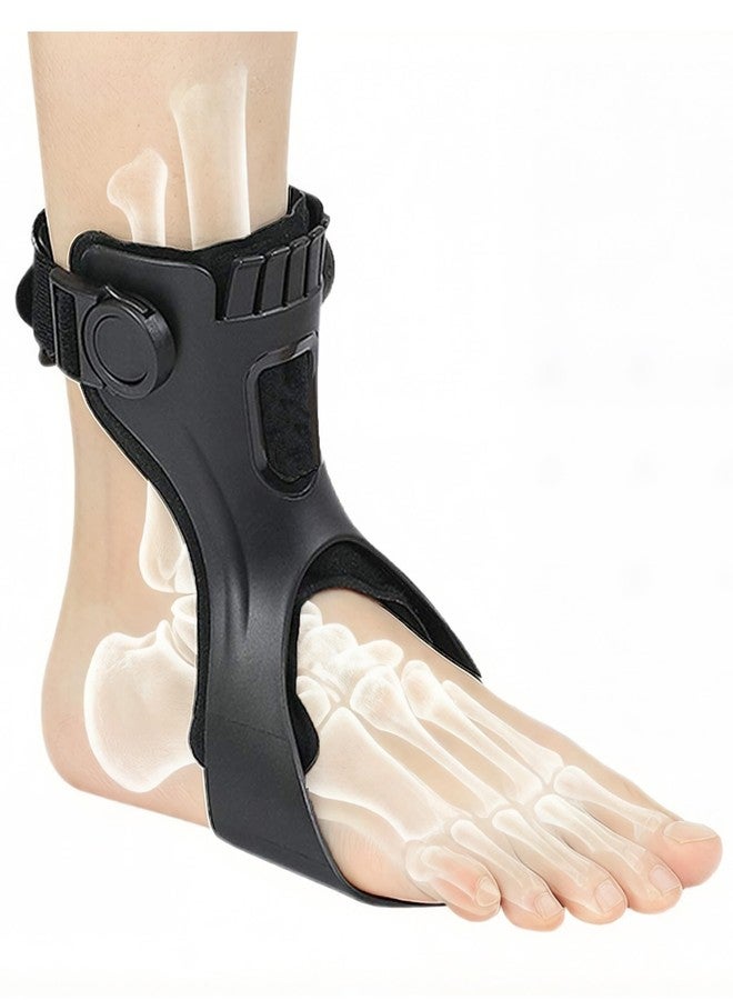 Furlove AFO Foot Drop Brace AFO Brace Drop Foot Orthosis for Hemiplegia Stroke Varus Foot Drop Improve Walking Gait, Effective Relieve Pain for Walking with Shoes, Lightweight & Invisible (Large, Right foot) - Image 1