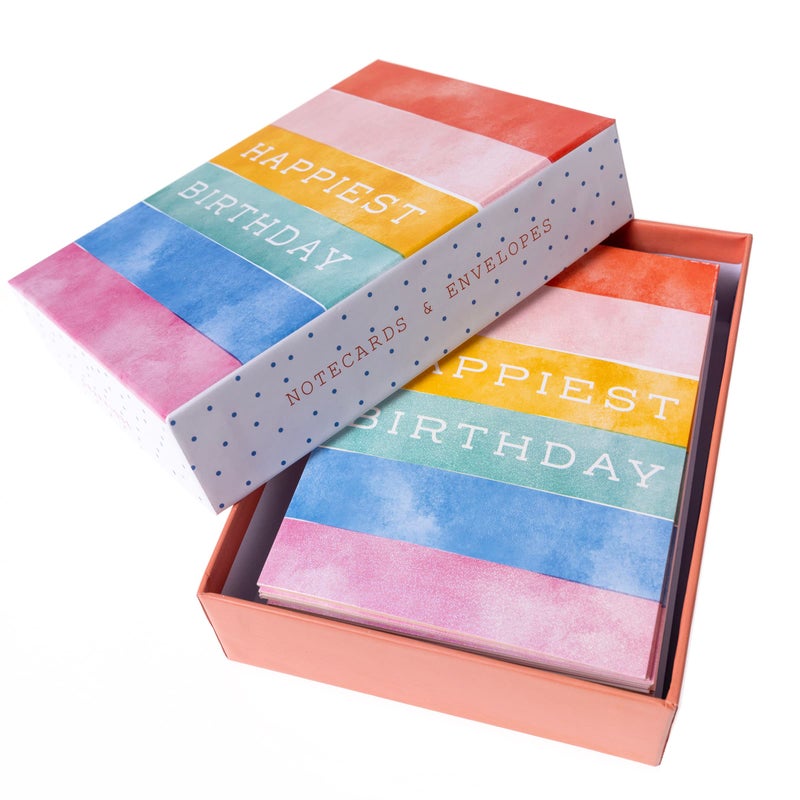 Graphique Birthday Assorted Cards | Pack of 20 Blank Cards with Envelopes | Family and Friends | 4 Assorted Designs with Holographic Foil Accents | Boxed Set for Personalized Notes | 4.25" x 6" - Image 3