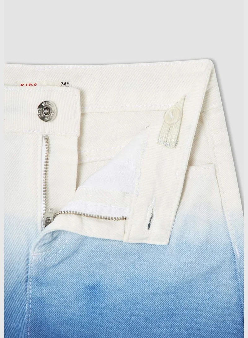 ديفاكتو Gradient Fade Denim Jean Shorts