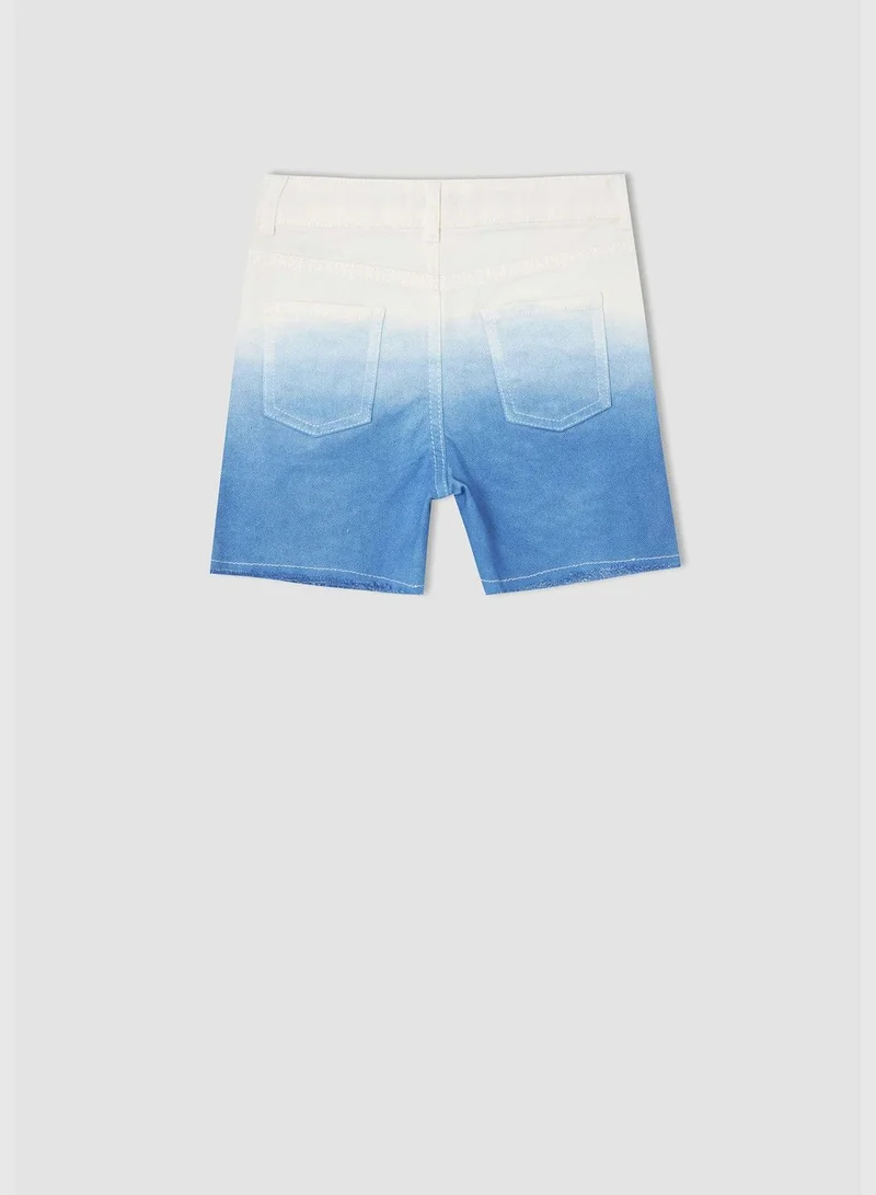 ديفاكتو Gradient Fade Denim Jean Shorts