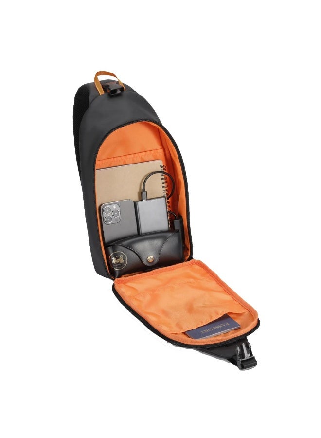 Porodo Gaming Water-Resistant PU Sling Bag with 20â€“40W PD USB-C Charging Port - Image 3