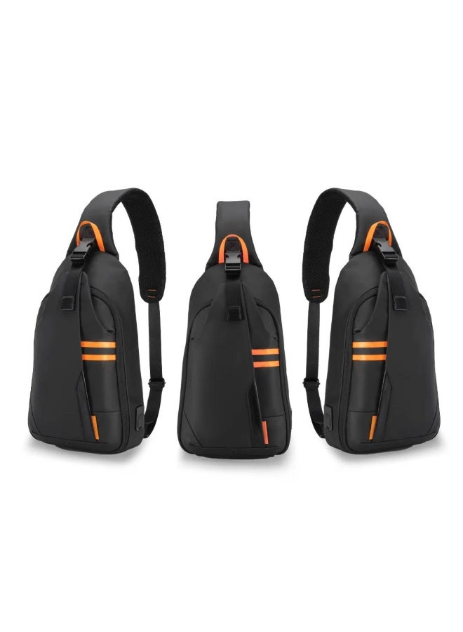 Porodo Gaming Water-Resistant PU Sling Bag with 20â€“40W PD USB-C Charging Port - Image 1