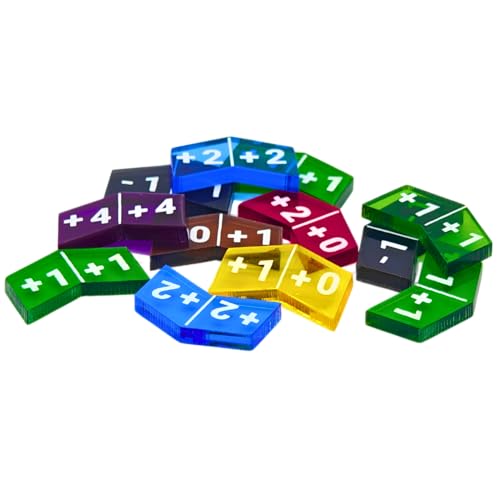 Futhark MTG Stat CountersBuff Counters for Magic The Gathering Set of 60 Color Coded MTG Tokens Improved Gameplay with This Great Magic The Gathering Gift - Image 1