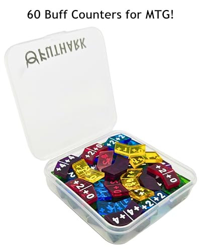 Futhark MTG Stat CountersBuff Counters for Magic The Gathering Set of 60 Color Coded MTG Tokens Improved Gameplay with This Great Magic The Gathering Gift - Image 5