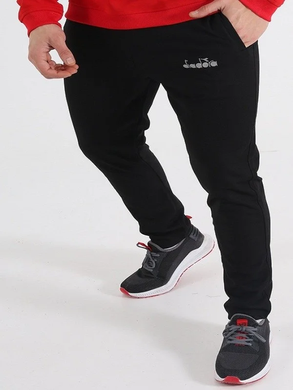 DIADORA Nacce 21 Black Training Tracksuit Single Bottom Trousers Pocket 1040051